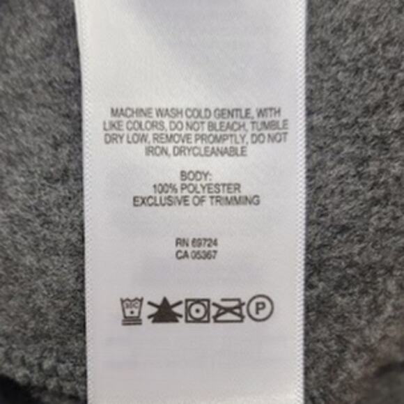 Columbia men's Size XL fleece full zip Gray Long Sleeve Pockets - Picture 6 of 6